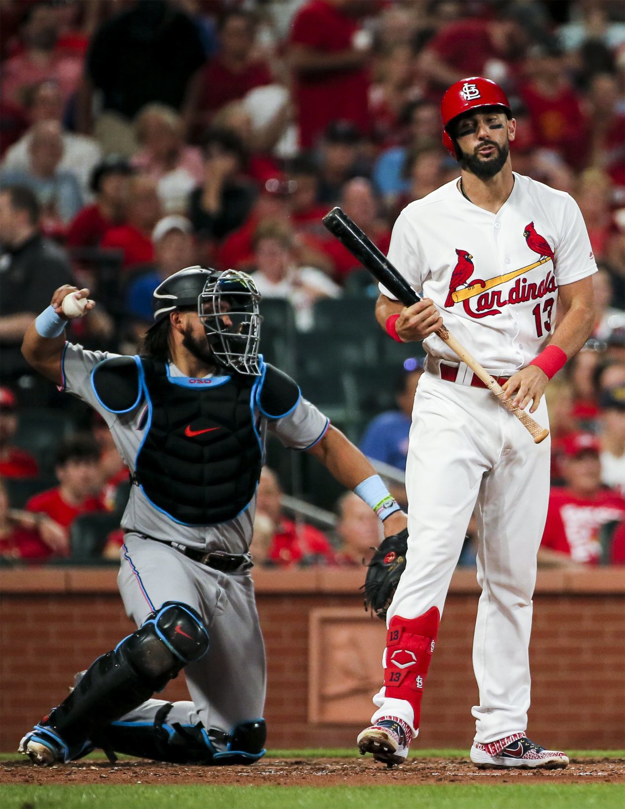 Cardinals battle Marlins